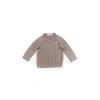 Maglia Incrociata Trattini Cammello