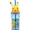 Bicchiere Cannuccia 3D Pokemon (08066)