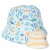 Cappello Reversibile Honey Stripes/Ocean Dreams Blue