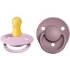Set 2 Succhietti De Lux Gomma Naturale Lilla Chiaro e Rosa Antico