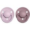Set 2 Succhietti De Lux Gomma Naturale Lilla Chiaro e Rosa Antico