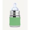 Biberon In Acciaio Con Tettarella A Flusso Lento -150ml Moss