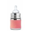 Biberon In Acciaio Con Tettarella A Flusso Lento -150ml Rose