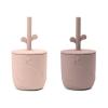 Set 2 Tazze con Tappo e Cannuccia Peekaboo - Wally