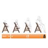 Seggiolone in legno Alpha +