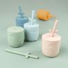 Set 2 Tazze con Tappo e Cannuccia Peekaboo - Wally
