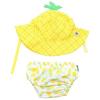 Costumino Contenitivo e Cappellino Ananas UPF 50+