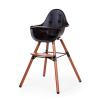 Evolu 2 Chair Seggiolone Evolutivo e Convertibile Noce/Nero