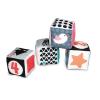 Set 4 Morbidi Cubi Black & Withe