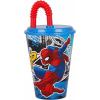 Bicchiere 430 Ml Con Cannuccia Spiderman (12118)