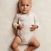Body Cotone Manche Lunghe - Green Leaves