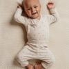 Body Cotone Manche Lunghe - Green Leaves