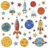 Adesivi murali rimovibili Planets and Rockets