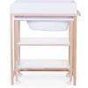 Mobile Nursery Fasciatoio e Bagnetto con ruote - Bianco