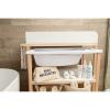 Mobile Nursery Fasciatoio e Bagnetto con ruote - Bianco