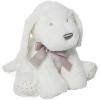 Peluche Cane Bianco con nastro Grigio 22 cm