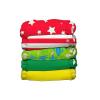 Box 5 Pannolini Lavabili Taglia Unica + 5 Inserti Circus Verde Cotone Organico