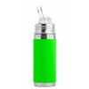 Biberon Termico In Acciaio Con Cannuccia In Silicone - 250ml Verde