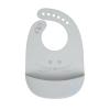 Bavaglino in Silicone Little Chums Mouse Grey