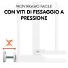 Cancelletto Clear Step Autoclose 2 Set+21cm - Bianco