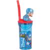 Bicchiere Capitan America con Cannuccia 360 ml