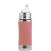Biberon In Acciaio Con Beccuccio In Silicone - 325ml Rose