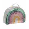 Borsa Pranzo Termica Arcobaleno Glitter