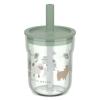 Bicchiere con cannuccia 250 ml - Little Farm
