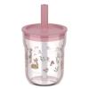 Bicchiere con cannuccia 250 ml - Fairy Garden