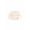 Maglia Apertura Dietro Mini Pom-Pom Bianco