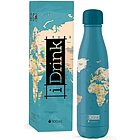 Bottiglia Termica Blu Mappa 500 ml