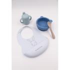 Set pappa silicone - First meal set azzurro 