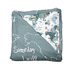 Coperta Snuggle Mussola Oh-So-Soft Worldmap + Someday