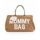 Mommy Bag Borsa Fasciatoio Camoscio con Dettagli Teddy