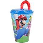 Bicchiere Super Mario con Cannuccia 430 ml