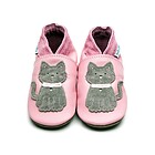 Scarpe in Pelle Primi Passi Gatto Baby Pink