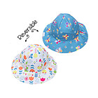 Baby Cappello Estivo Reversibile SPF 50+ Farfalle/Fiori