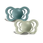 Ciuccio Couture - Tettarella Anatomica - Island Sea e Verde Salvia