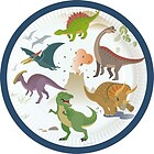 Piatti di Carta Happy Dinosauri 8pz 18 cm
