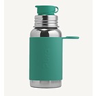 Bottiglia In Acciaio Con Tappo Sport In Silicone - 550ml Mint