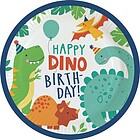 Piatti di Carta Dinosauri Happy Birthday 8pz 23 cm
