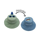 Cappello Estivo Reversibile SPF 50+ Dino/Dinosauro Surfista