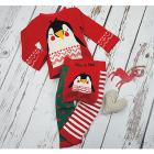 Set Leggings e Maglietta Pinguino di Natale
