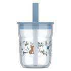 Bicchiere con cannuccia 250 ml - Forest Friends