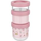 Snack box 3 pezzi Vasetti impilabili - Fairy Garden