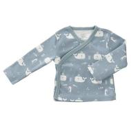 Cardigan Cotone Bio Balena Grigio