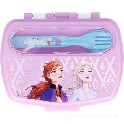 Porta merenda Frozen con posate