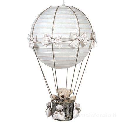 Lampada mongolfiera vichy orsetto
