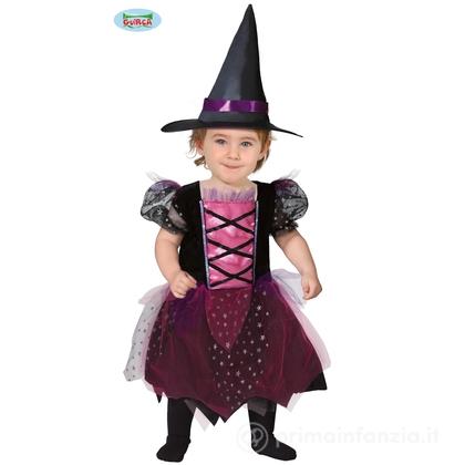 Costume Streghetta Nera E Rosa Bimba