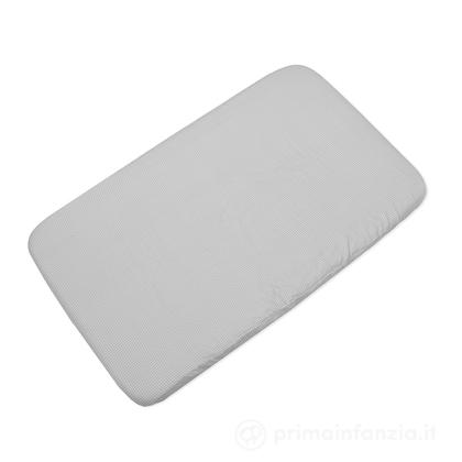Lenzuolo con angoli per culla 90x50 cm Little Bloom Vichy Grigio